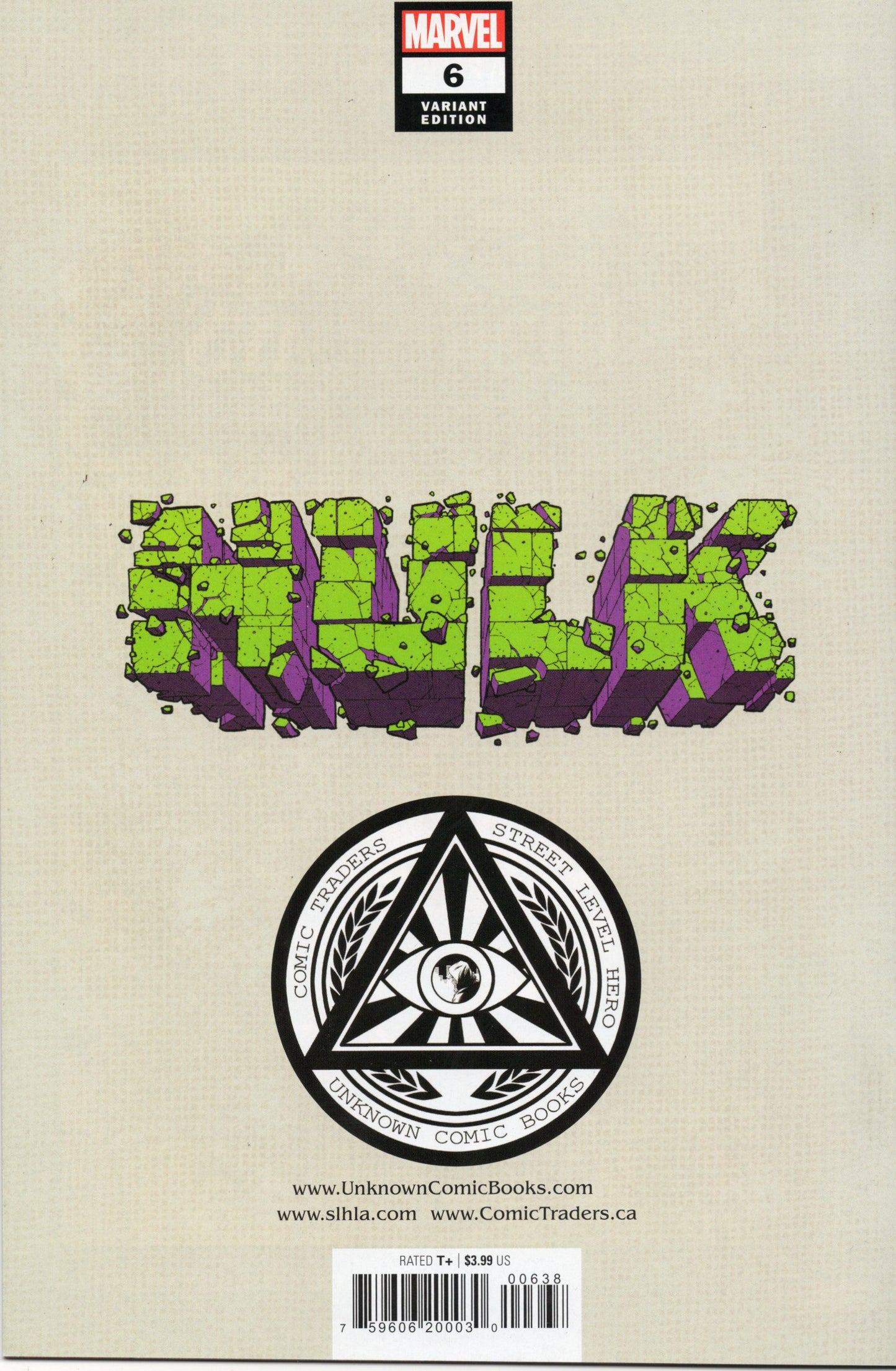 Hulk 6 Virgin Cover (Raw)
