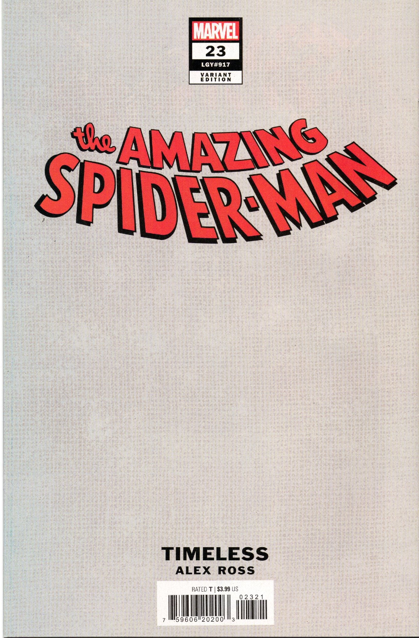 The Amazing Spider-Man 23 Virgin Cover (Raw)